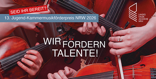 Aufruf 13. Jugend-Kammermusikförderpreis NRW 2026